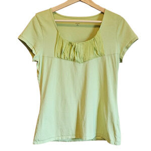 Coldwater Creek TShirt Blouse Green Women's Medium (10-12)